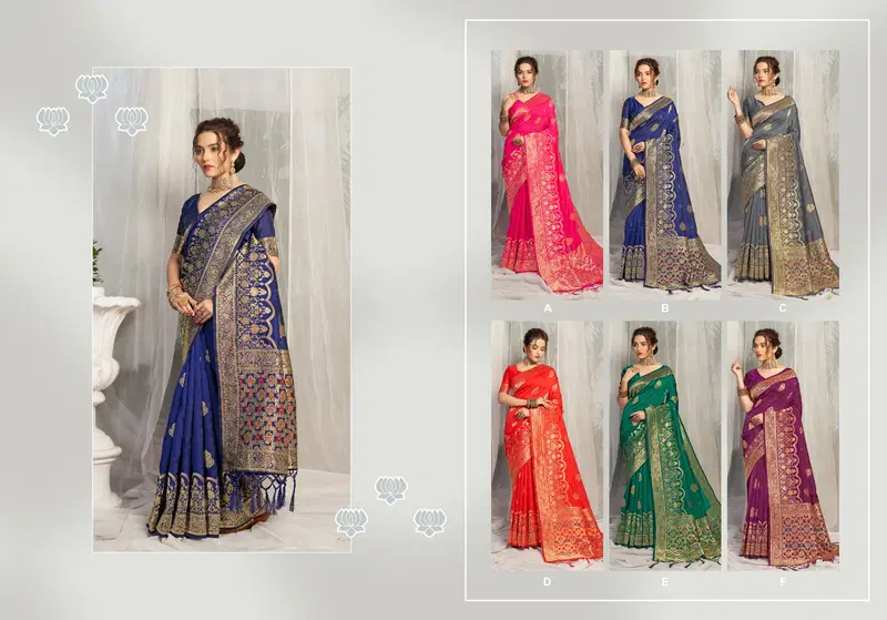 Ynf Mul Mul Banarasi Silk Sarees Catalog
